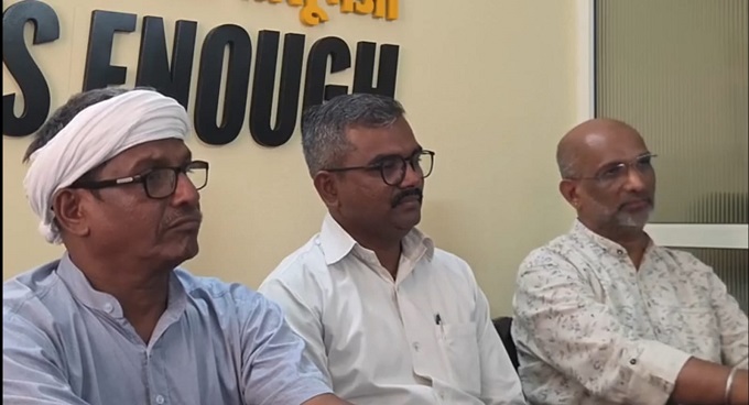 कारापूर सर्वणचे नागरीक करतले दिल्लींत आंदोलन