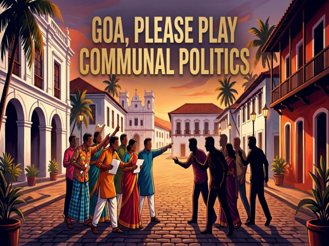 GOA, PLEASE PLAY COMMUNAL POLITICS