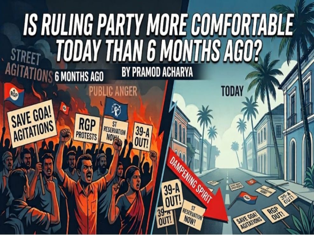 IS RULING PARTY MORE COMFORTABLE TODAY THAN 6 MONTHS AGO?