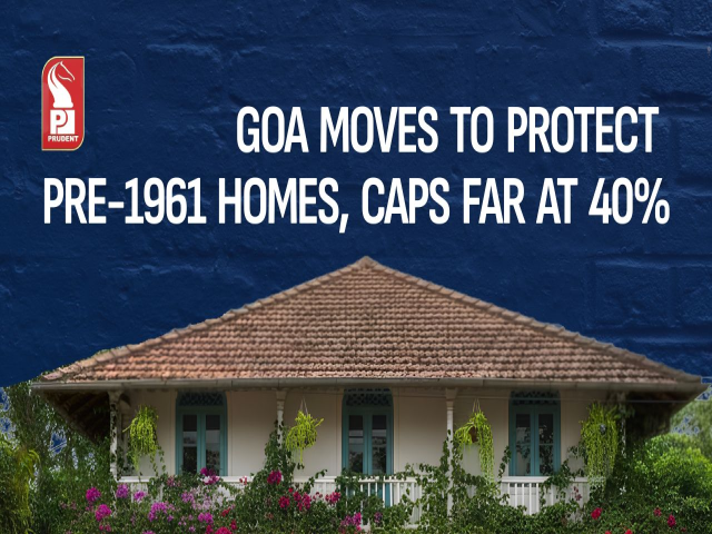 Goa Moves To Protect Pre-1961 Homes, Caps Far At 40%