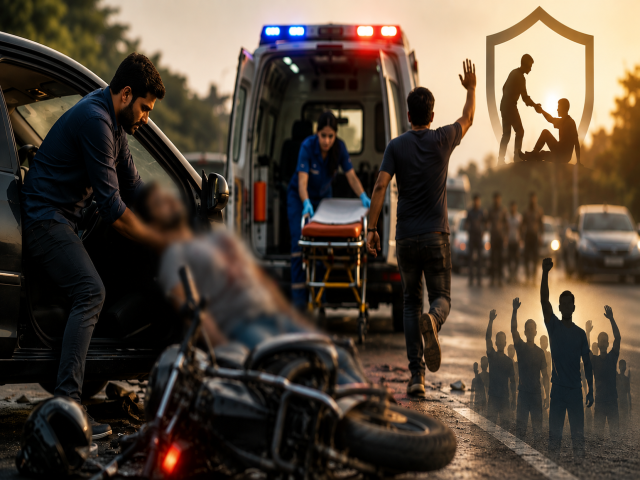 Rs 25,000 Reward for Rushing Road Accident Victims to the Hospital