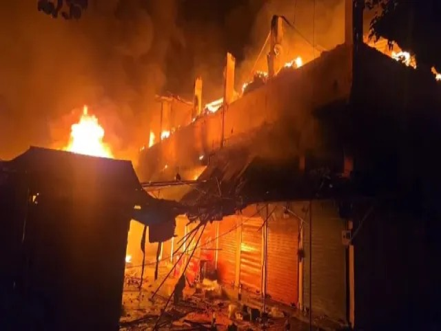 Vasco Sunday Market Fire Destroys 150 Shops; CM Promises Relief