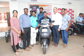 3 wheelers distributed under MPLAD scheme