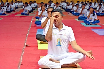 State celebrates International Day of Yoga