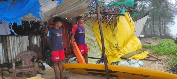 Dilapidated structure serves as Varca lifeguards' shelter