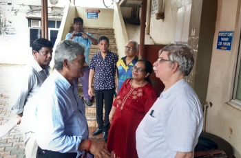 Health, PWD officials explore possibility of shifting health centre, inspect Hospicio