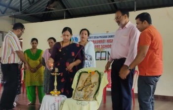 Welcome event held at Shri Saraswati HSS