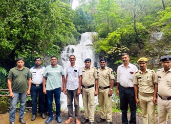 Police begin patrolling at Gaondongrim waterfall