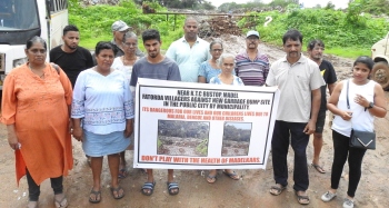 Fatorda locals protest over mini waste dump