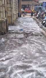 Chambers around MMC building stop overflowing as rains subside