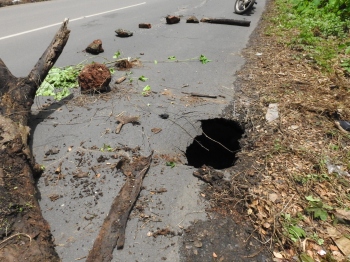 Margao ring road near Comba caves in