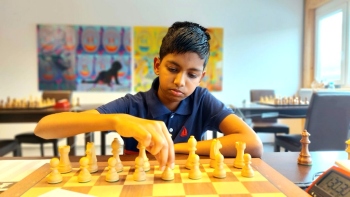 Ethan rises to World No 1 in blitz chess U-12 category