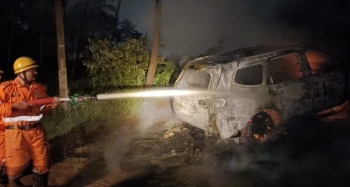 Telangana tourist’s car, house goes up in flames in Bardez