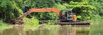 Ganesh immersion site at Tar river gets a spruce up