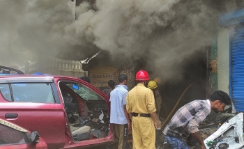 Garage in Margao gutted in blaze; gas leak suspected