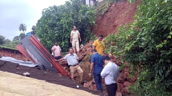 Lucky escape for residents following landslide in Sada