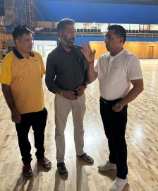 Sports Min Gaude holds review meet at SPM stadium