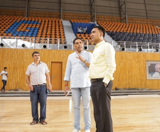 CM, Sports Minister review action plan at SPM Stadium