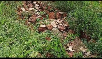 Assolna football ground wall collapses