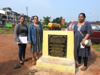Group of women demand halt to work on Navelim memorial