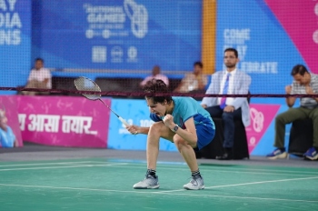 M Tharun, Upadhyaya write names singles gold