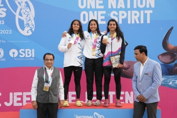 Swimmers Shrungi, Sanjana splash out bronze for Goa