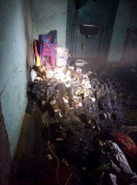 Anganwadi gutted in fire at Mapusa; elderly woman injured