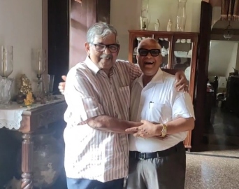 16 months later, Digambar returns to Aleixo's house for a warm embrace