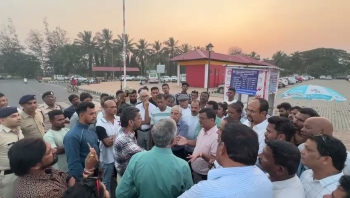 Agitated citizens protest over access, parking fees at Margao rail station