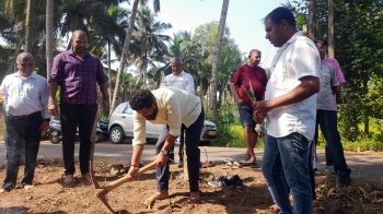 Four years later, corner stone laid for work on Goa Velha nullah