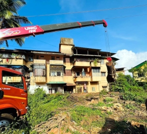Crane driver electrocuted at Ponda