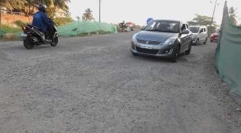 PWD intervention sought in repair of bad road at Benaulim-Navelim junction