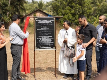 Foundation stone laid for Orlim panchayat futsal turf