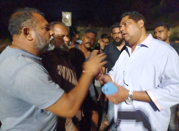 Curtorim MLA, locals face off after Sonsodo leachate flows on road, causes accidents