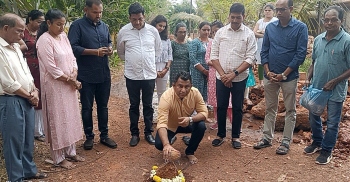 Underground power cables laid at Saligao, Sangolda