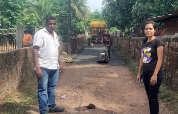 With no sign of hotmixing, jetpatcher’s solace to damaged roads in Agonda