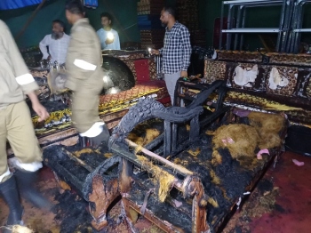 Furniture stall engulfed in fire at Margao fair