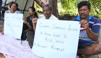4 members protest against Curtorim MLA’s interference in Raia VP affairs