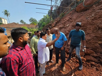 MLA assures residents’ safety with retaining wall at Vaddem
