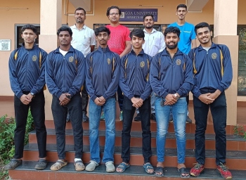 Goa University team for West Zone inter-university badminton men championship