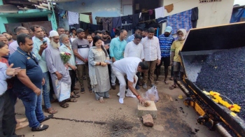 After four decades, hotmixing of roads commences in Baina