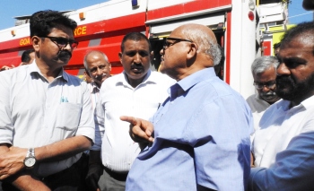 Margao MLA takes stock of New Market fire, to call for meeting, site inspections