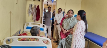 Wife of Goa Governor visits Street Providence Women Shelter Home