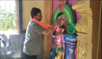 MLA, others clean Datta Temple to prepare for Ram Mandir opening