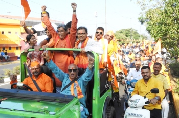 Margao MLA leads Ram Bhakts procession