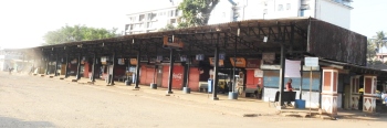 KTC bus stand getting hot mix coat, Old bus shed getting a makeover