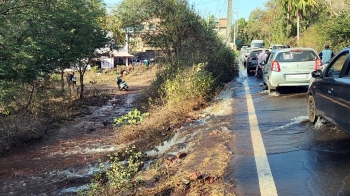 Pipeline ruptures at Tivim, water supply affected