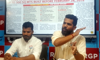 Move to legalise illegal structures on Comunidade land ‘election jumla’: RGP