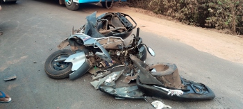 2 injured in Usgao collision involving 2 scooters, truck