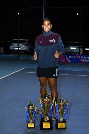 Triple treat for Simran Bundela in Bandodkar Open